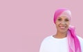 Hopeful woman wearing a headscarf Royalty Free Stock Photo