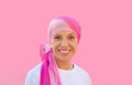 Hopeful woman wearing a headscarf Royalty Free Stock Photo