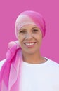 Hopeful woman wearing a headscarf Royalty Free Stock Photo