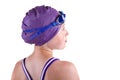 Hopeful young competitive swimmer Royalty Free Stock Photo