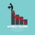 Hopeless Man With Business Failures Concept