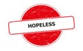 hopeless stamp on white Royalty Free Stock Photo