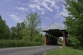 Hopewell Church Covered Bridge in the Spring Royalty Free Stock Photo