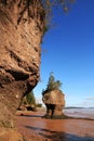 Hopewell Rocks on the Bay of Fundy, New Brunswick, Canada Royalty Free Stock Photo