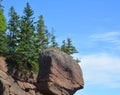 Hopewell Rocks Park in Canada, located on the shores of the Bay of Fundy Royalty Free Stock Photo