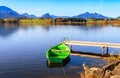 Hopfensee lake.Bavaria, Germany