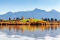 Hopfensee lake.Bavaria, Germany