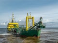 Hopper dredger vessel Royalty Free Stock Photo