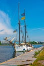 Hoppet Purjelaev ship in Estonian town Kuressaare