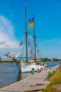 Hoppet Purjelaev ship in Estonian town Kuressaare