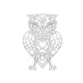 Hops and Barley Owl Celtic Knotwork Royalty Free Stock Photo