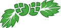 Hops Logo Royalty Free Stock Photo
