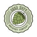 Hops logo vector design templates