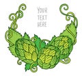 Hops vector Royalty Free Stock Photo
