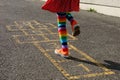 Hopscotch - back Royalty Free Stock Photo