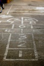 Hopscotch board Royalty Free Stock Photo