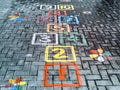 Hopscotch game Royalty Free Stock Photo