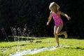 Hopscotch Sprinkler jump Royalty Free Stock Photo