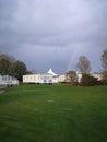 Hopton holoday park rainbow Royalty Free Stock Photo