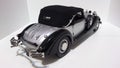 Horch 853 retro classic top down back view - die-cast scale model car Royalty Free Stock Photo