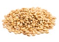 Barley. Pile of grains, isolated white background. Royalty Free Stock Photo