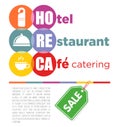 HoReCa Services Infographic Royalty Free Stock Photo