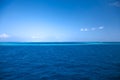 Horizon of Indian ocean in Maldives Royalty Free Stock Photo