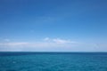 Horizon of Indian ocean in Maldives Royalty Free Stock Photo