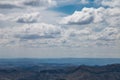 Horizon view with clouds and blue sky