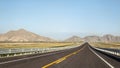 Horizon on a lonelly road in Coahuila Royalty Free Stock Photo