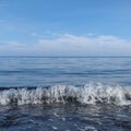 Horizon Over Water With Small Wave