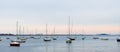 A horizon, with sail boats in Boston