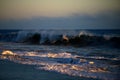 Horizon of the sea. Panorama on sea. Beautiful ocean seascape, sea wallpaper. Calm coastline, waves water.