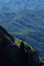 Horizon seen from above in top of the mountain