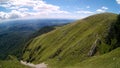 Horizon seen from above in top of the mountain