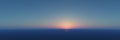 Horizon with sunrise or sunset