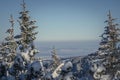 Horizon view to Slovak side of Tatra Mountains