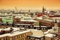 Horizon and views of the city of Moscow Royalty Free Stock Photo