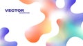 Vector background with fluid gradient shapes Royalty Free Stock Photo