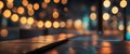 Horizontal Anamorphic Display Bokeh Concept For Background
