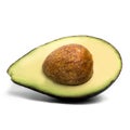 Avocado double set seed isolated on white background Royalty Free Stock Photo