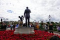 Horizontal back view of Walt Disney and Mickey Mouse Partners statue Royalty Free Stock Photo