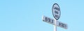 Horizontal banner or header with signpost at Land`s End Cornwall UK. Land`s End to John o` Groats is the traversal of the whole Royalty Free Stock Photo