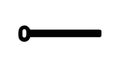 Horizontal Bar Outline Icon, Simple Shape Element Symbol, vector design Generative AI Royalty Free Stock Photo