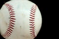 Horizontal Baseball Macro Royalty Free Stock Photo