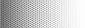 horizontal black halftone of euro currency sign coin design for pattern and background Royalty Free Stock Photo