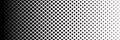 Horizontal black square on white for pattern and background.Gradient background with squares Halftone Royalty Free Stock Photo