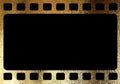 Horizontal blank tranitional retro film frame template Royalty Free Stock Photo