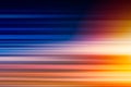 Horizontal blur fast speed accelerate high perform light Royalty Free Stock Photo