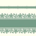 Horizontal Border. Lace Seamless Pattern. Royalty Free Stock Photo